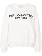 Philosophy Di Lorenzo Serafini Dropped Shoulder Logo Sweatshirt -
