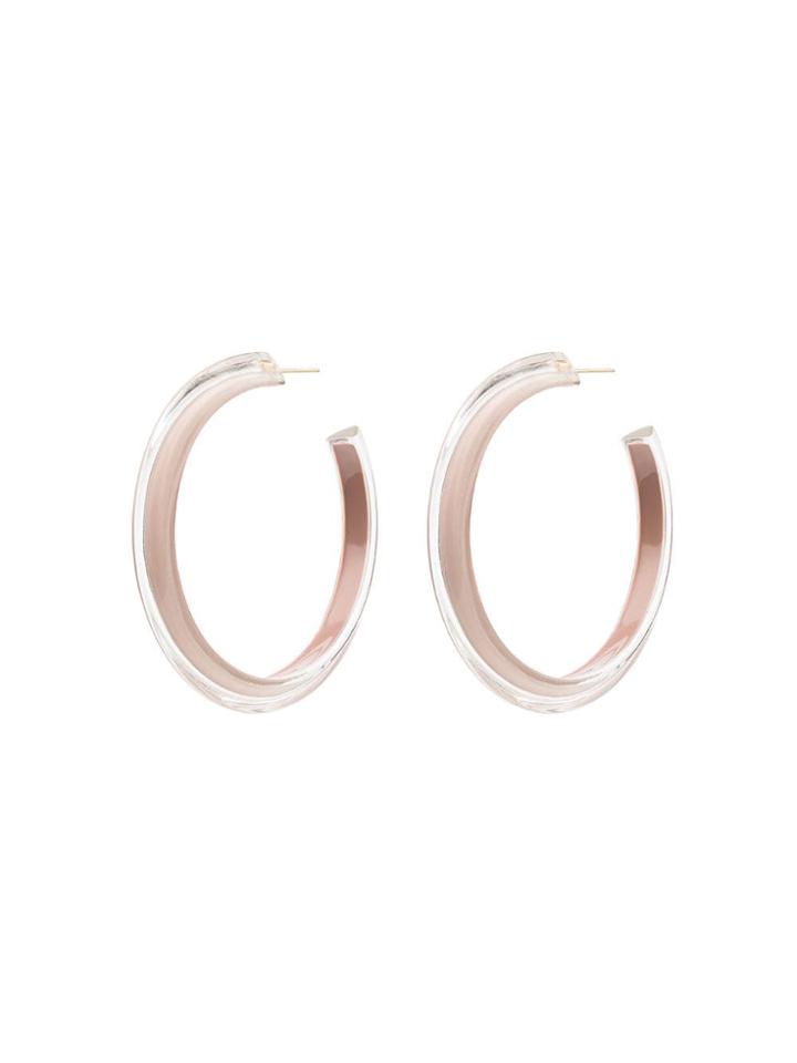 Alison Lou Jelly Hoop Earrings - Neutrals