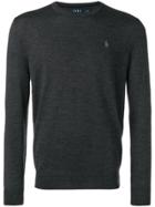 Polo Ralph Lauren Logo Fitted Sweater - Grey