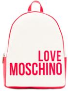 Love Moschino Logo Print Backpack - Red