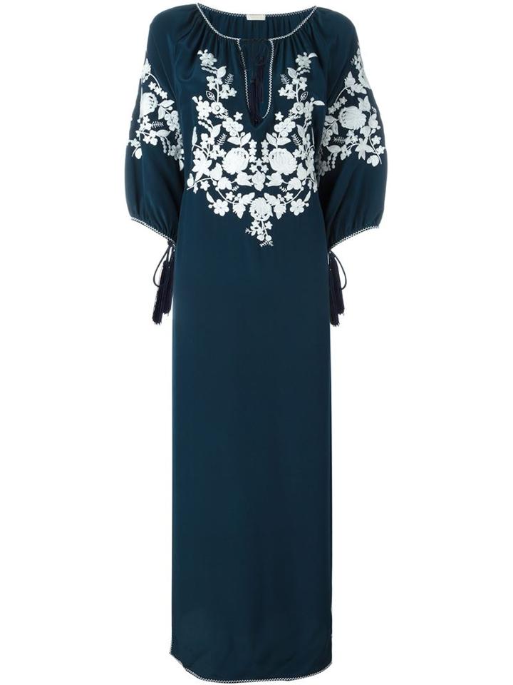 P.a.r.o.s.h. Susino Dress, Women's, Size: M, Blue, Silk