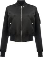 Rick Owens - Glitter Flight Bomber Jacket - Women - Silk/cotton/polyester/viscose - 38, Black, Silk/cotton/polyester/viscose