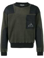 Sankuanz Colour Block Sweatshirt - Green