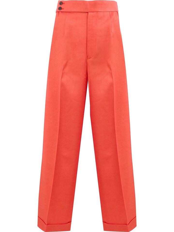 Undercover Flared High-waisted Trousers - Orange