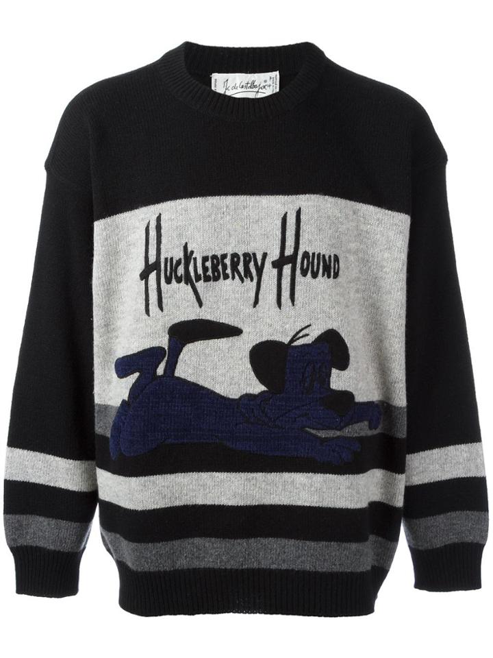 Jc De Castelbajac Vintage 'huckleberry Hound' Cartoon Jumper - Black