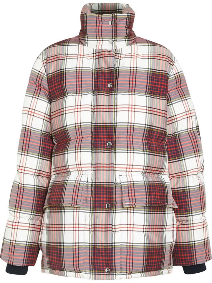 Burberry Check Down-filled Puffer Jacket - Red