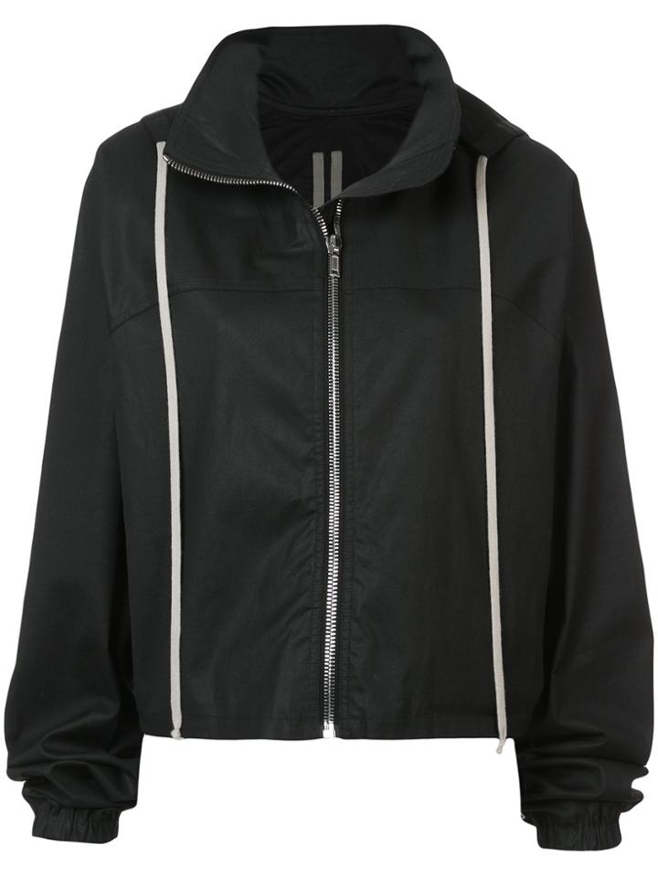 Rick Owens Drkshdw Zipped Parka Jacket - Black
