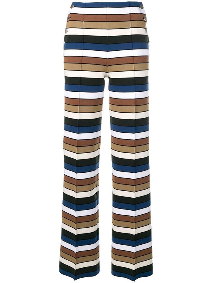 Sonia Rykiel Striped Sailor Trousers - Green