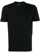 Emporio Armani Embroidered Brand Eagle T-shirt - Black
