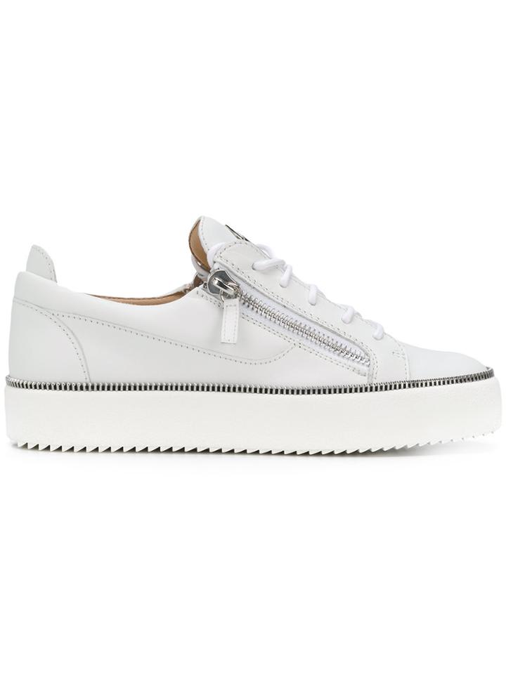 Giuseppe Zanotti Design Zip Trim Sneakers - White