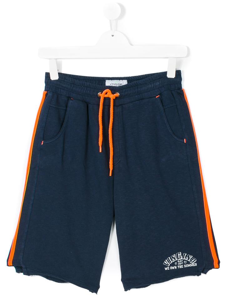 Vingino - Teen Drawstring Track Pants - Kids - Cotton - 14 Yrs, Blue