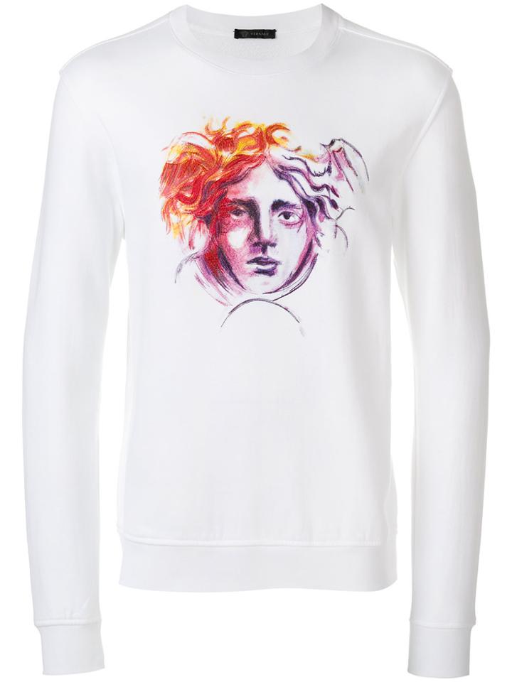 Versace Medusa Motif Sweatshirt - White