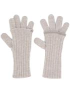 Fabiana Filippi Ball Chain Detail Gloves - Neutrals