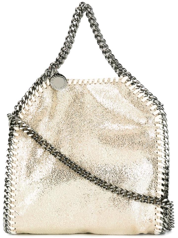 Stella Mccartney Tiny 'falabella' Tote, Women's, Nude/neutrals, Artificial Leather/metal