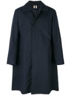 Santoni Single Breasted Coat - Blue