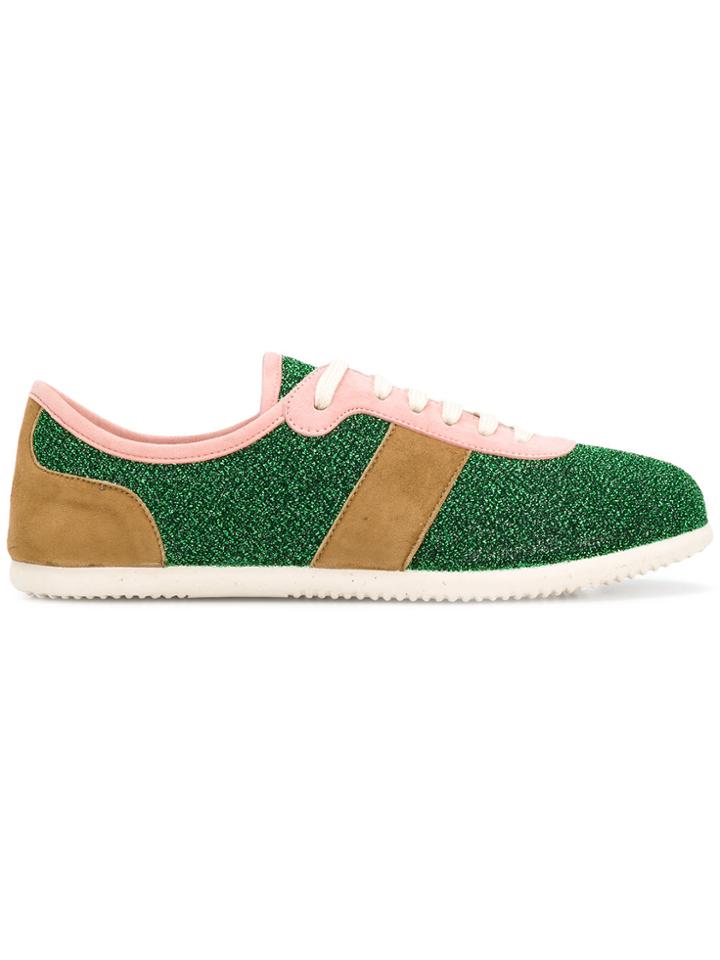L'autre Chose Tri-colour Sneakers - Green