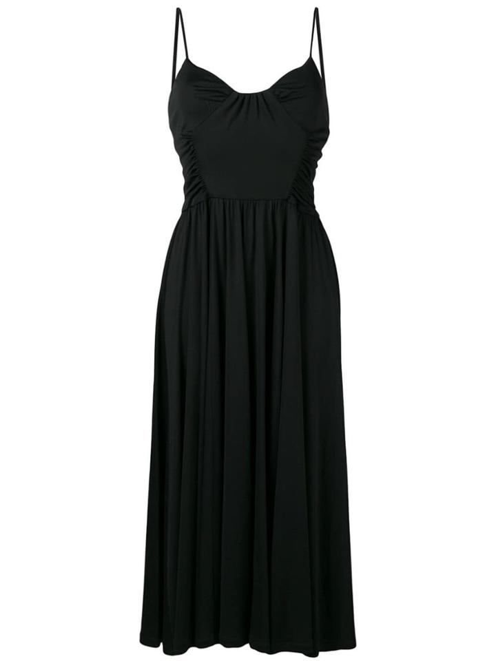 Msgm A-line Midi Dress - Black