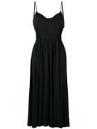 Msgm A-line Midi Dress - Black