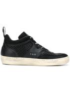 Leather Crown Iconic 17 Sneakers - Black