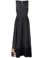Ter Et Bantine Flared Dress, Women's, Size: 40, Grey, Silk/polyester/viscose/spandex/elastane