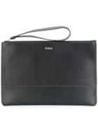 Furla - 'gioia' Bicolour Double Pouch - Women - Calf Leather - One Size, Black, Calf Leather