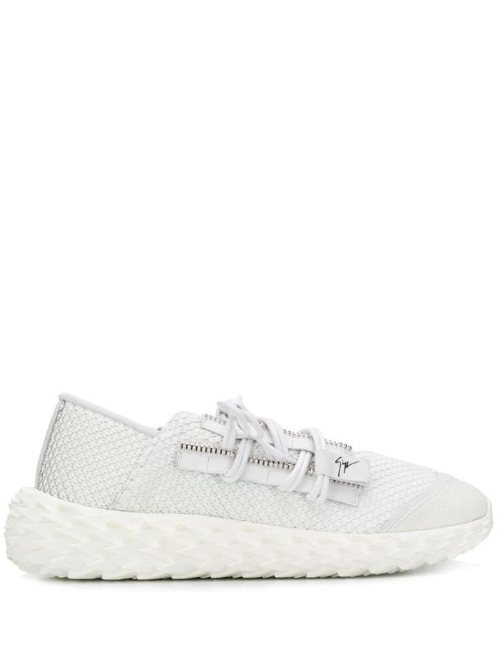 Giuseppe Zanotti Textured Low-top Sneakers - White