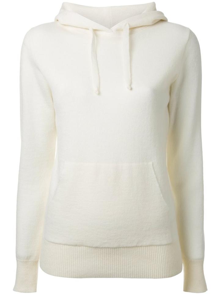 Rito Drawstring Front Pocket Hoodie, Women's, Size: 40, White, Mohair