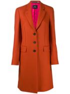 Ps Paul Smith Single Breasted Coat - Orange