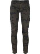 Hudson 'colby' Cargo Trousers, Women's, Size: 27, Green, Cotton/polyester/spandex/elastane