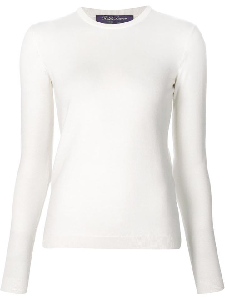 Ralph Lauren Black Cashmere Sweater, Women's, Size: Large, White, Cashmere