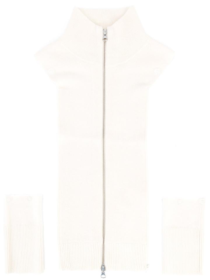 Veronica Beard Zip Up Pullover - Nude & Neutrals