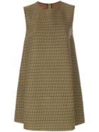 Mm6 Maison Margiela - Patterned Shift Dress - Women - Acrylic/polyester - 40, Green, Acrylic/polyester