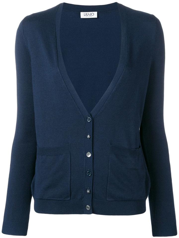 Liu Jo Long-sleeve Fitted Cardigan - Blue