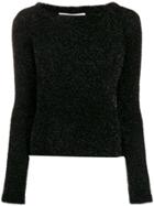 Philosophy Di Lorenzo Serafini Off-shoulder Knit Sweater - Black