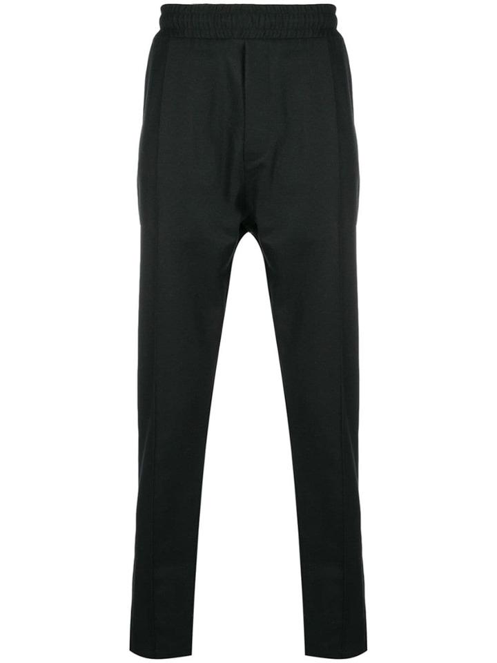Low Brand Elasticated Waist Tailored Trousers - Black