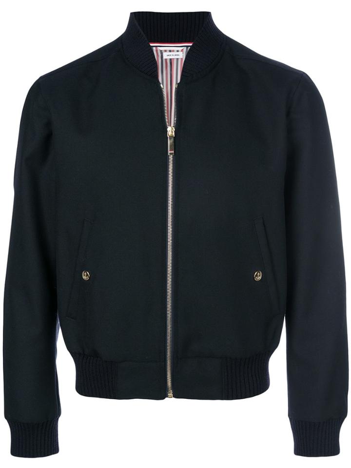 Thom Browne Center-back Stripe Blouson Jacket - Blue