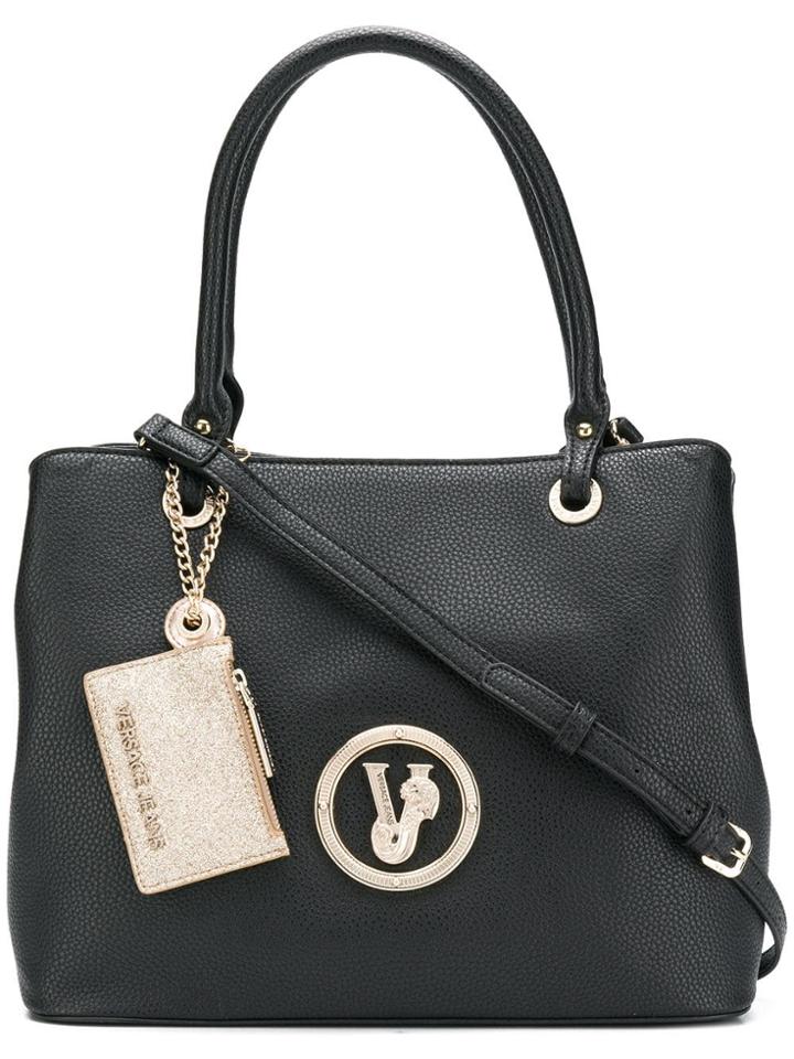 Versace Jeans Tiger Logo Tote Bag - Black