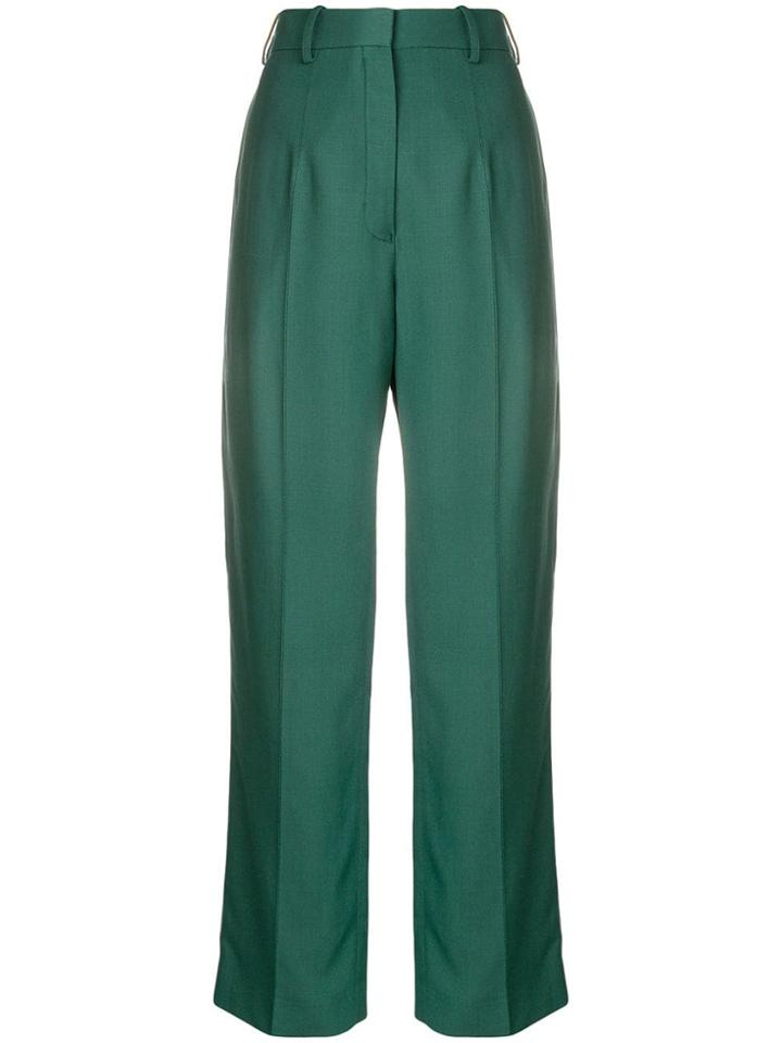 Ports 1961 High-waist Tailored Trousers - Green