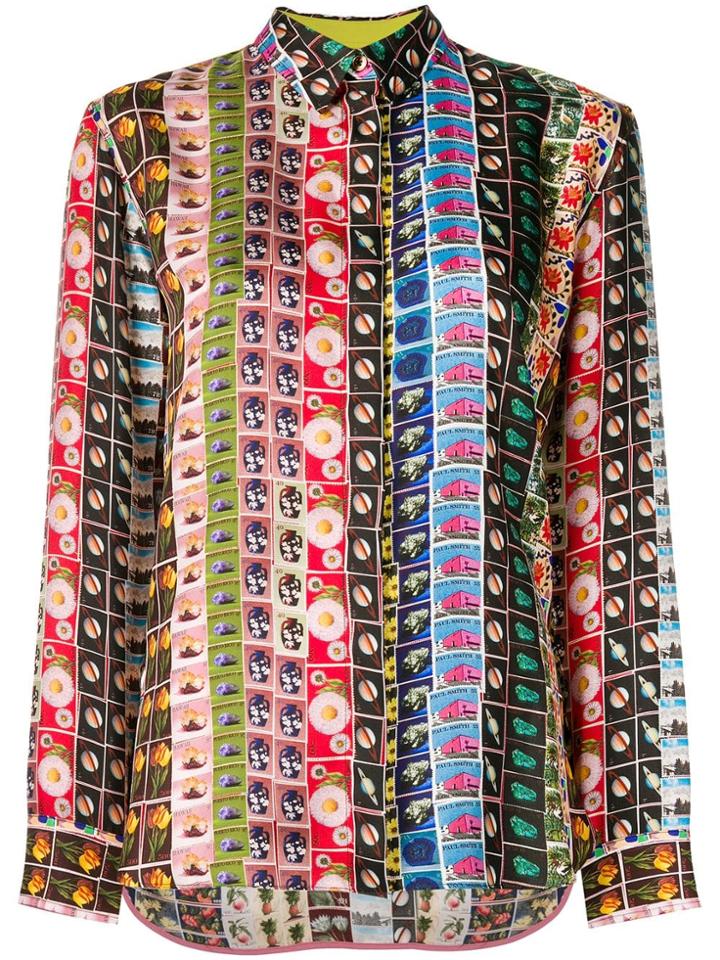 Paul Smith Stamp Print Shirt - Black