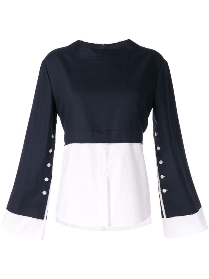 Moon J Moon J 193bl11246 Navy/white Cotton/polyester/wool - Blue