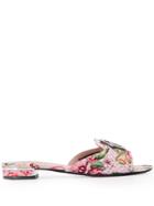 Philipp Plein Floral Embellished Sandals - Pink