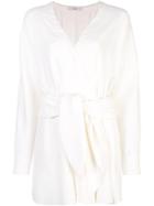 Tibi Short Wrap Dress - White