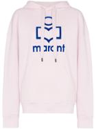 Isabel Marant Étoile Mansel Logo Cotton Hoodie - Pink