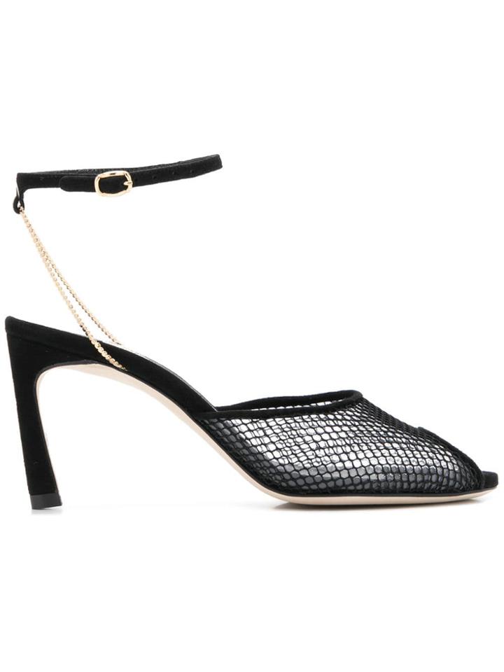 Marskinryyppy Chain Embellished Sandals - Black