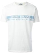 Stone Island - Logo Print T-shirt - Men - Cotton - S, White, Cotton