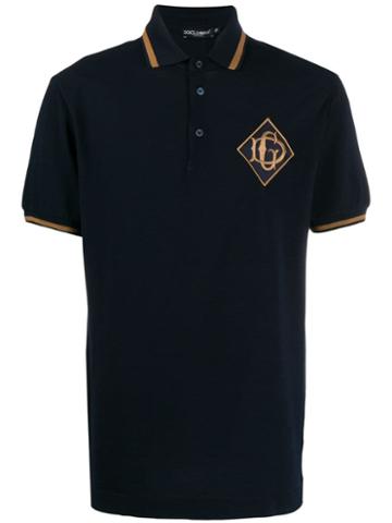 Dolce & Gabbana Dg Logo Polo Shirt - Blue