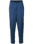 Semicouture High Waisted Loose Pants - Blue