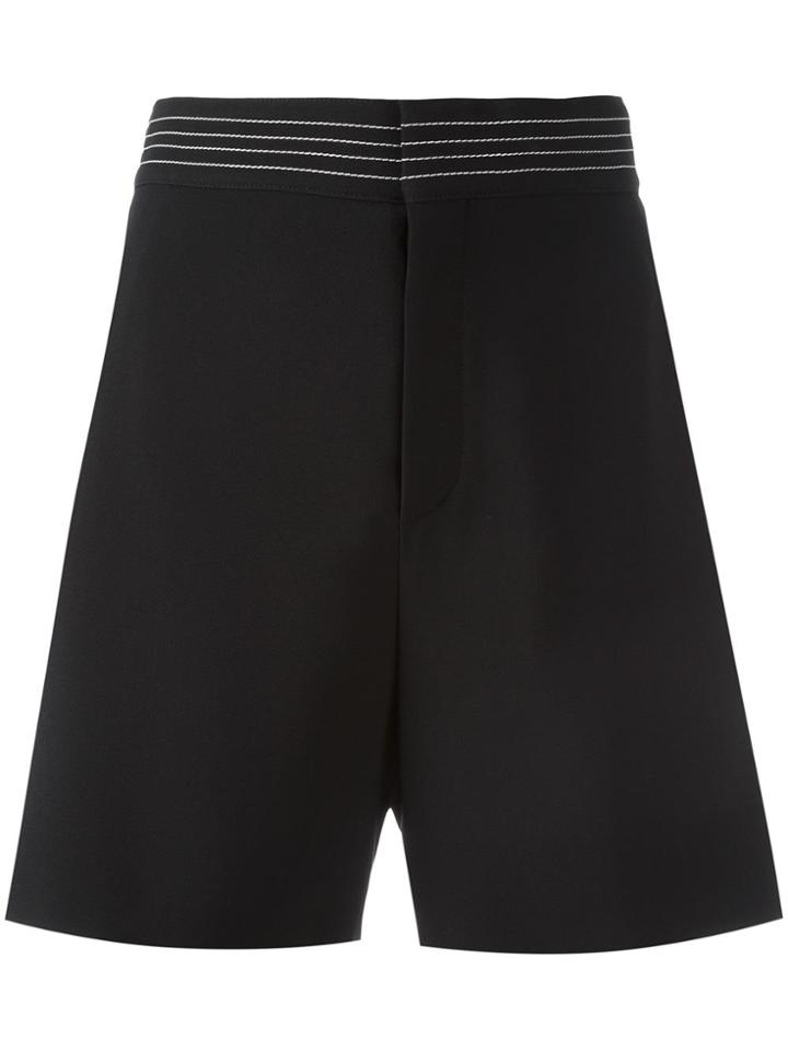 Chloé Stripe Cady Shorts - Black
