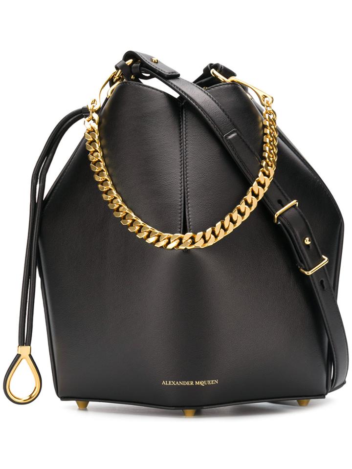 Alexander Mcqueen Bucket Shoulder Bag - Black