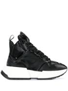 Mm6 Maison Margiela Flare High-top Sneakers - Black
